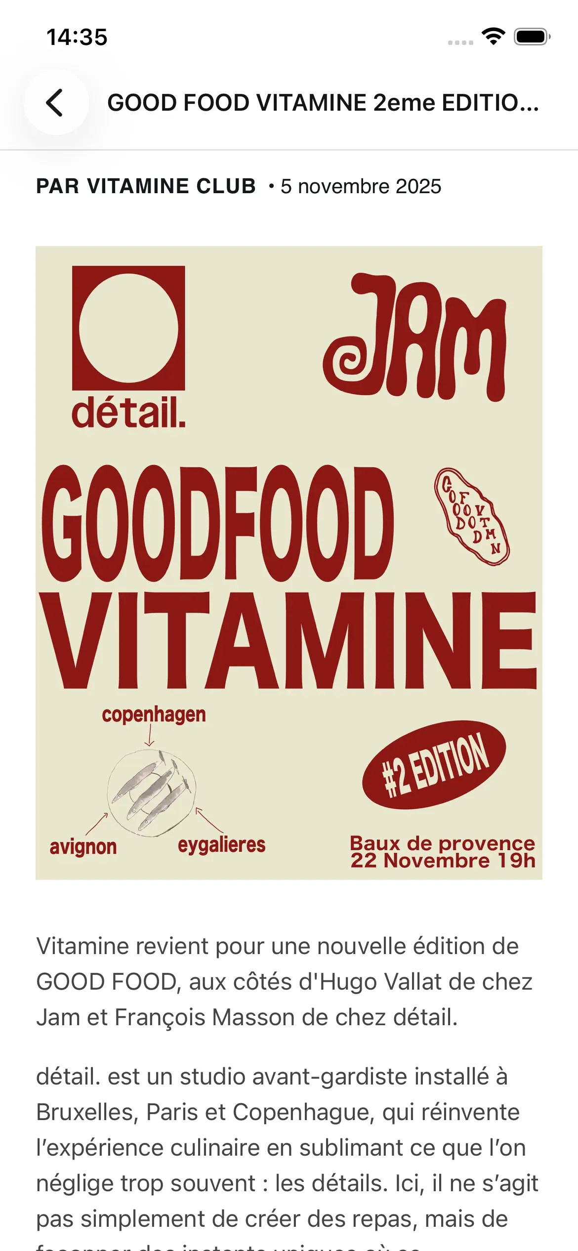 Article editorial mobile Vitamine