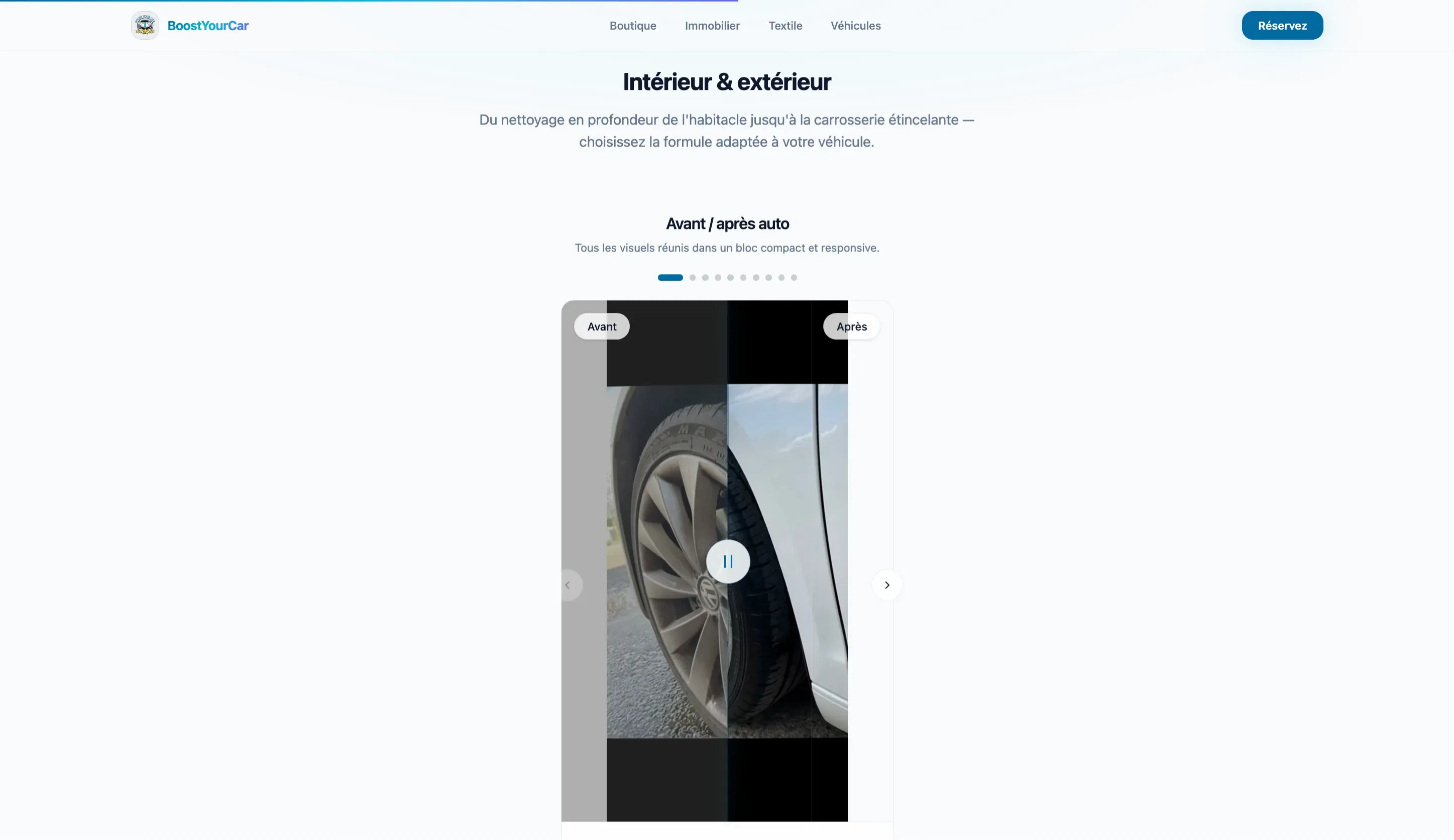 Prestations intérieur et extérieur BoostYourCar