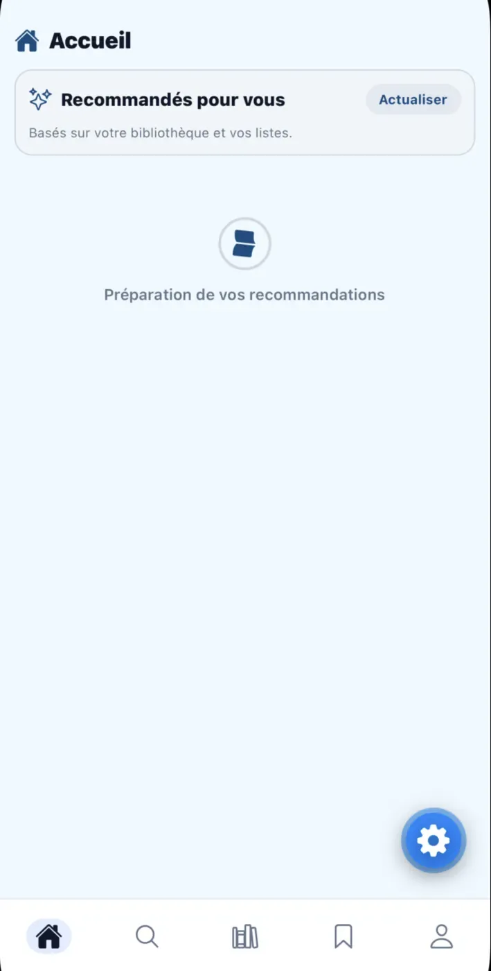 État de chargement personnalisé de l'application