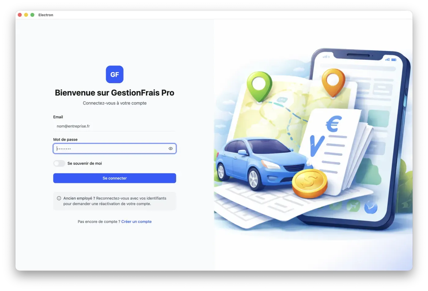 GestionFrais Pro - Gestion des Notes de Frais