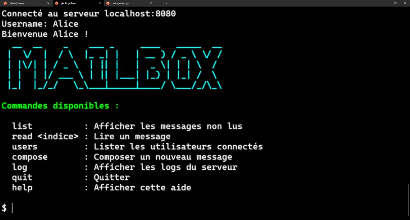 Messagerie Instantanée C++