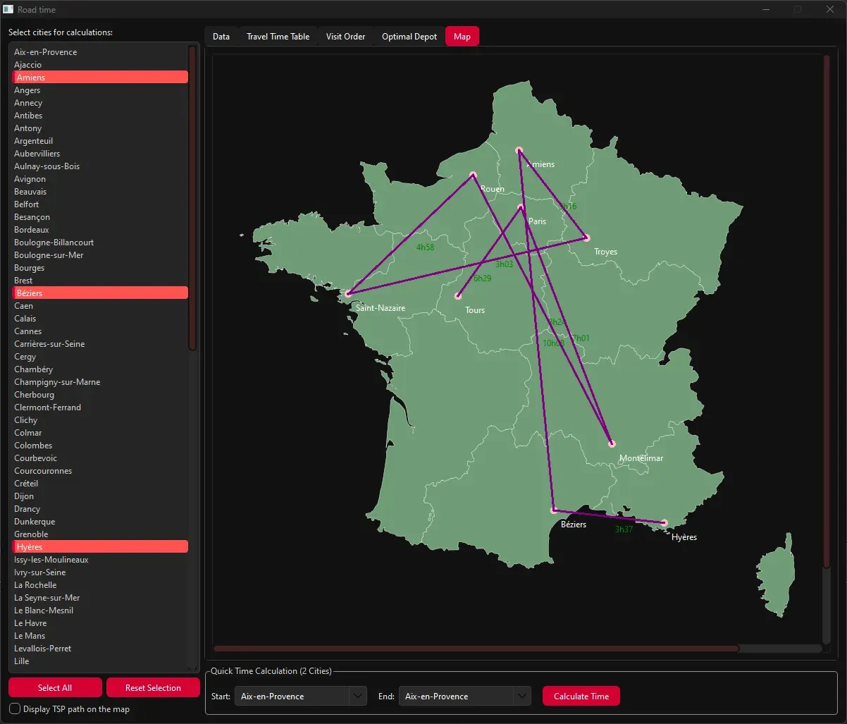 Système de Gestion des Temps de Route