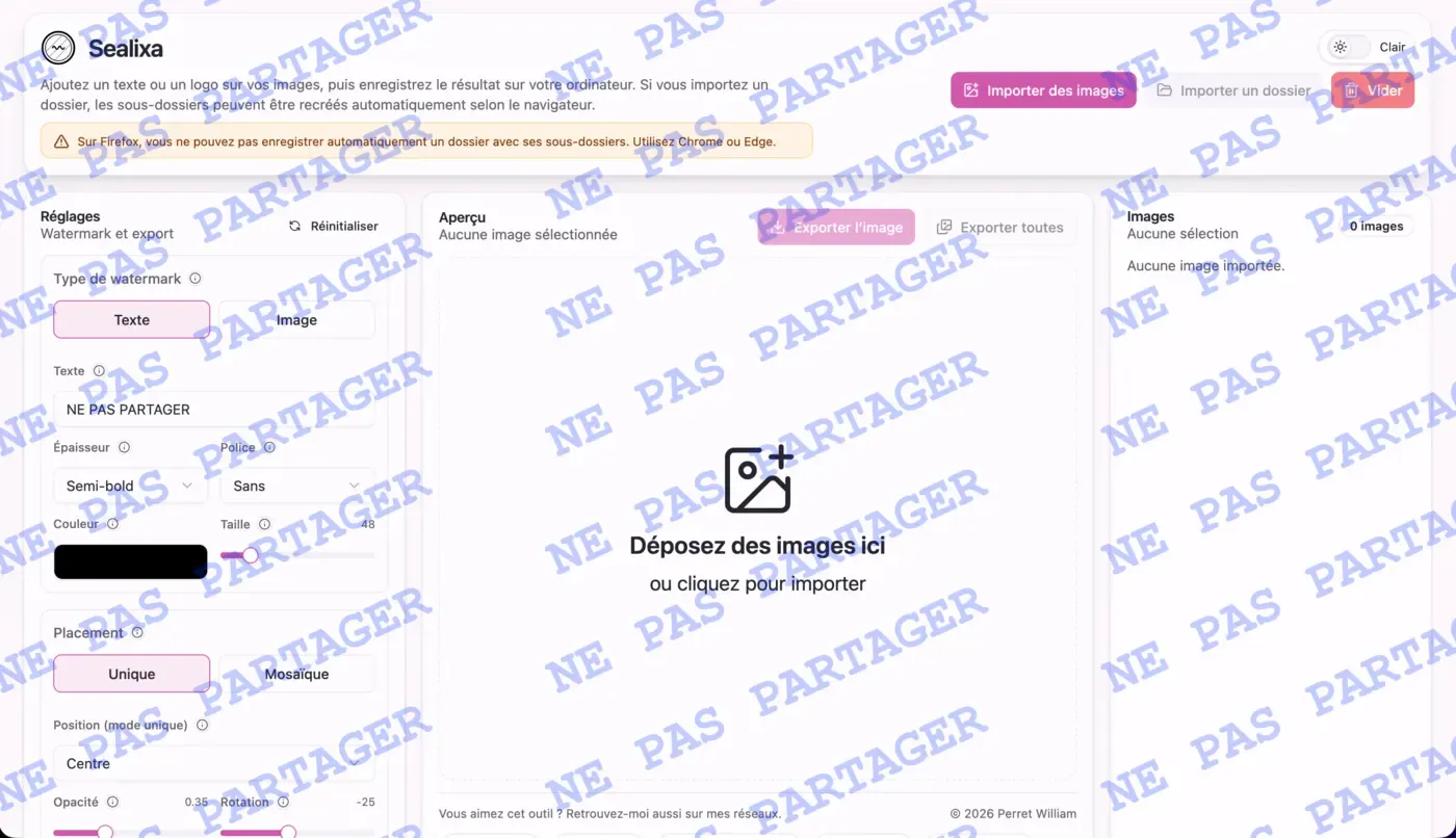 Exemple d'image exportée avec filigrane